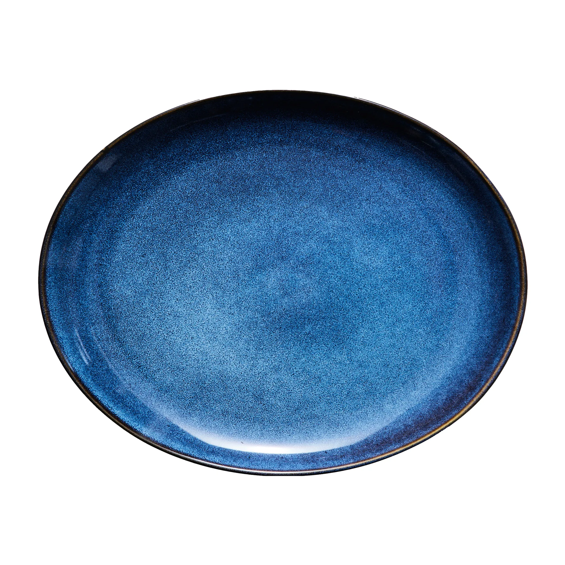Amera oval plate 29x22.5 cm, Blue Lene Bjerre