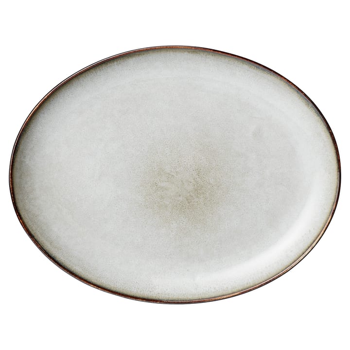 Amera plate oval - grey - Lene Bjerre