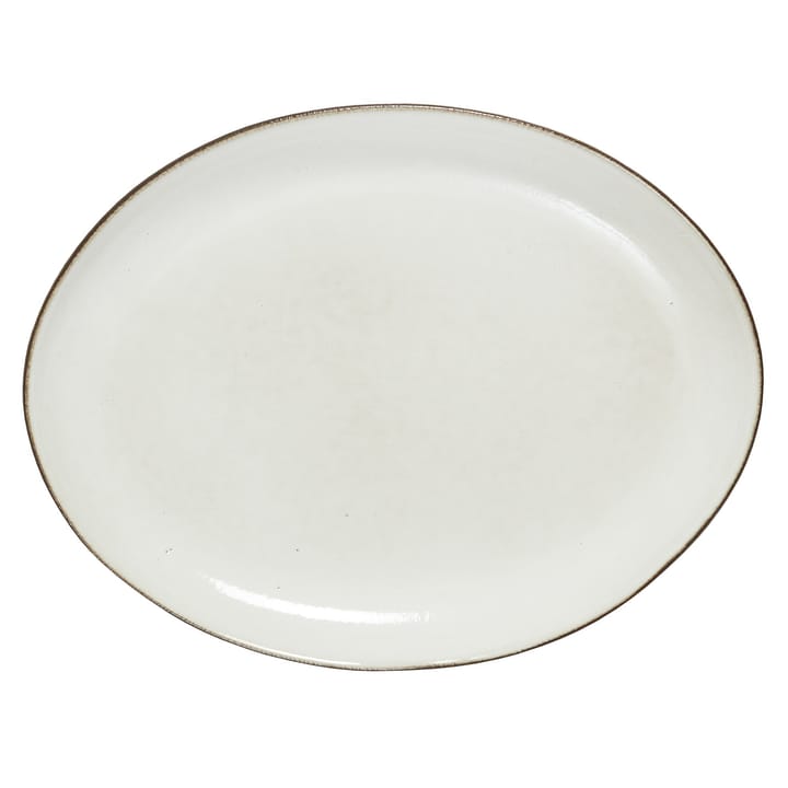 Amera plate oval - white sands - Lene Bjerre