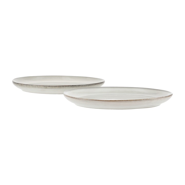 Amera plate oval, white sands Lene Bjerre