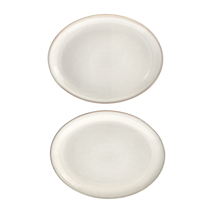 Amera plate oval, white sands Lene Bjerre