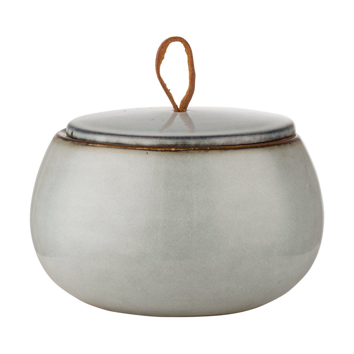 Lene Bjerre Amera storage jar with lid o11.5 cm | Scandinavian Design | Storage jars | Grey
