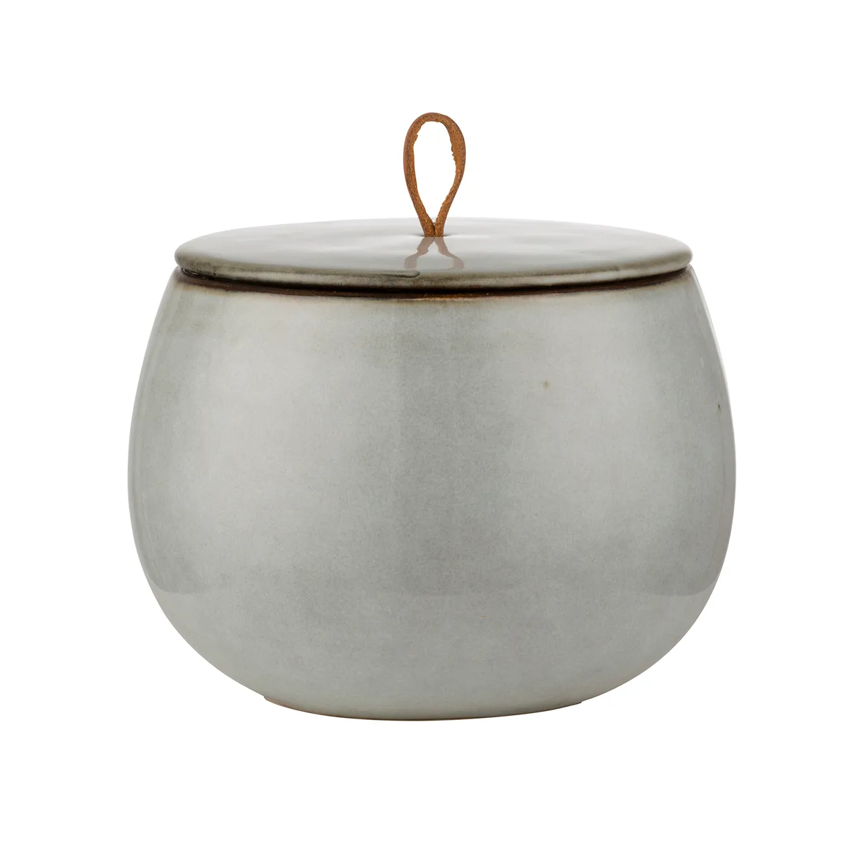 Lene Bjerre Amera storage jar with lid o13.5 cm | Scandinavian Design | Storage jars | Grey