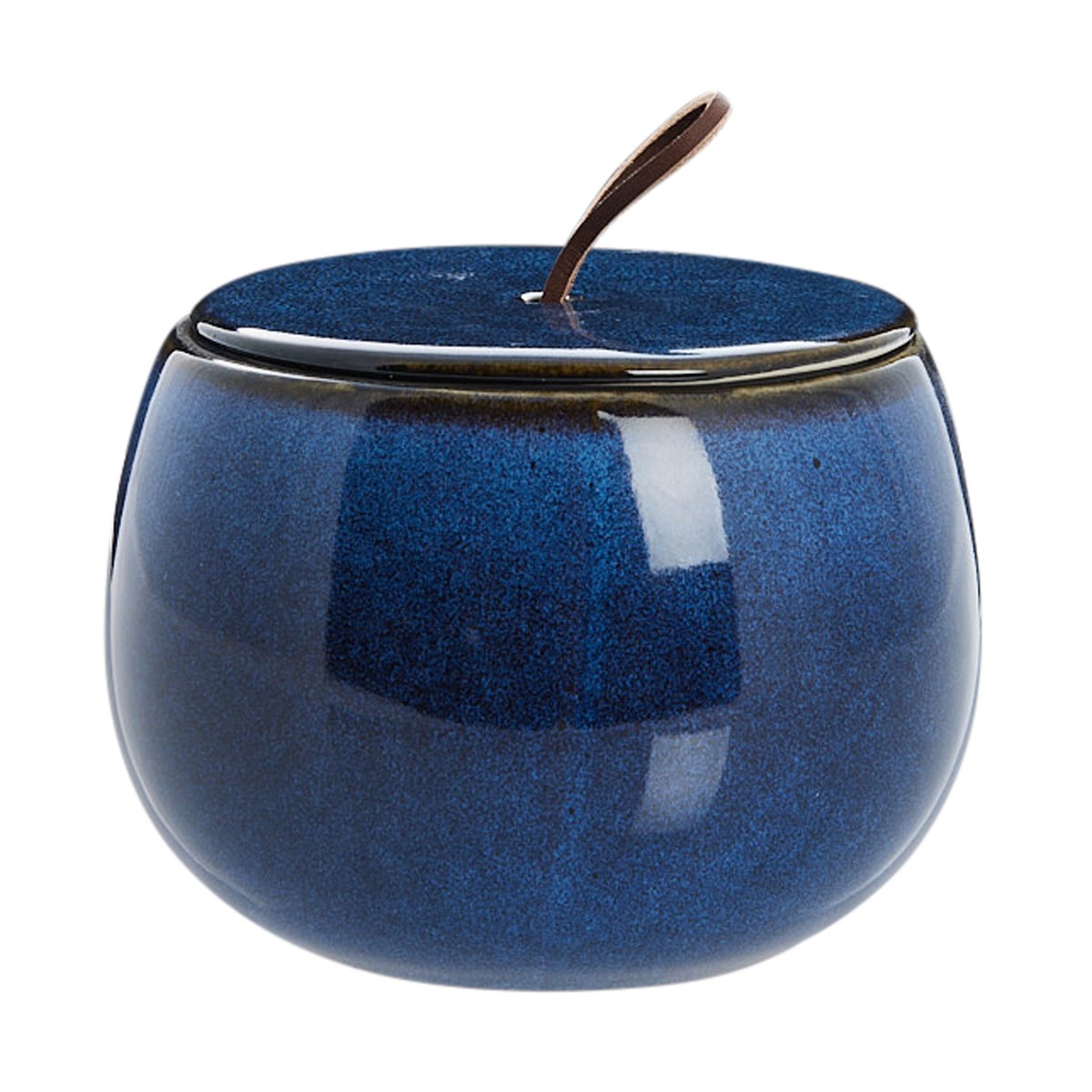 Lene Bjerre Amera storage jar with lid blue o13.5 cm