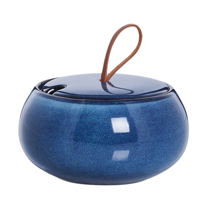 Amera sugar bowl with lid Ø13 cm - Blue - Lene Bjerre