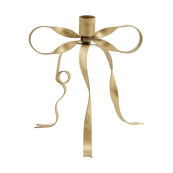 Bovinne candleholder - Gold-coloured, 17x17x18 cm - Lene Bjerre