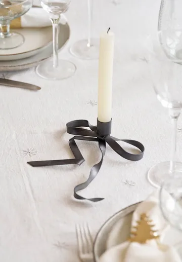 Bovinne candleholder - Grey, 15x15x4.5 cm - Lene Bjerre