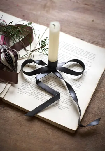 Bovinne candleholder - Grey, 15x15x4.5 cm - Lene Bjerre