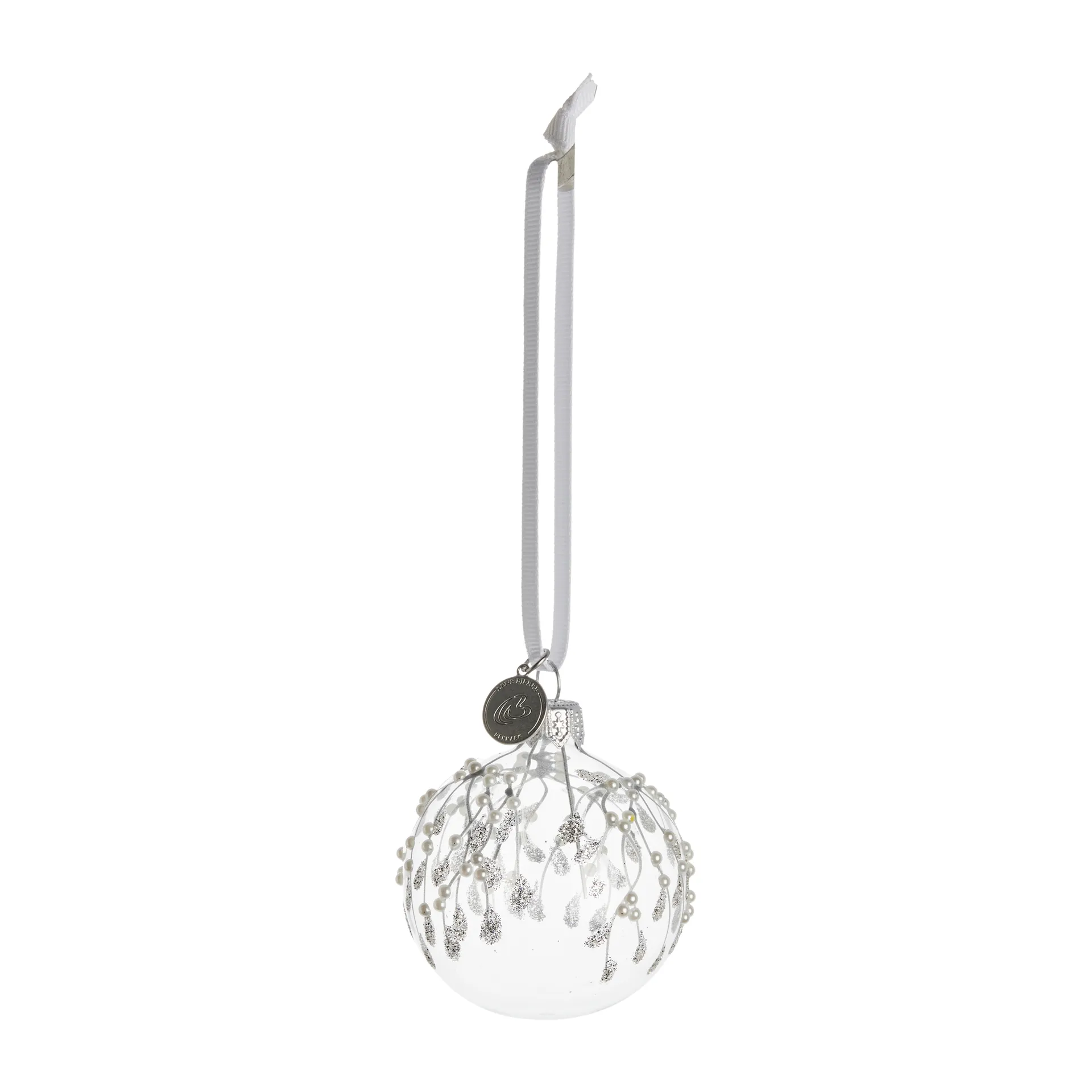 Cadelia bauble mistletoe Ø6 cm, clear-silver Lene Bjerre