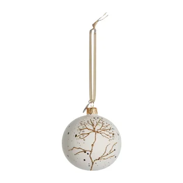 Cadelia bauble tree Ø8 cm - white-light gold - Lene Bjerre