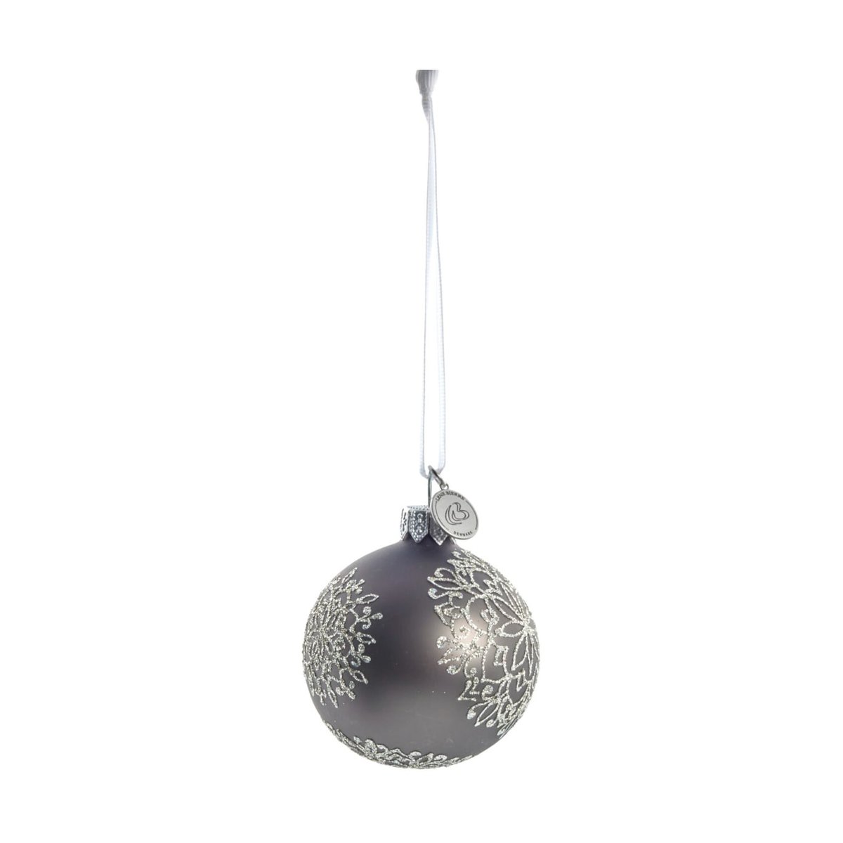 Lene Bjerre Cadelia Christmas bauble o6 cm Dark grey, snowflake
