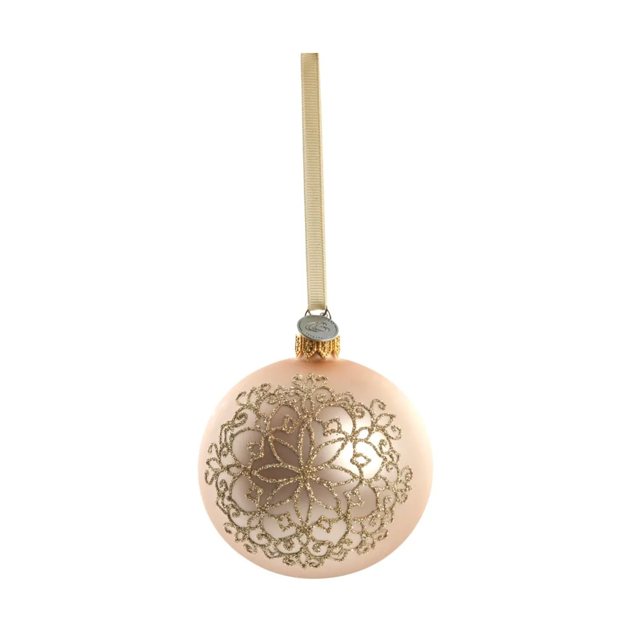 Lene Bjerre Cadelia Christmas bauble o8 cm Rose, snowflake