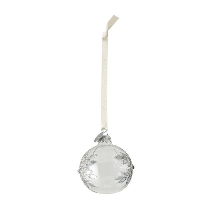 Cadelia Christmas Bauble ice flower Ø6 cm, Clear-silver Lene Bjerre