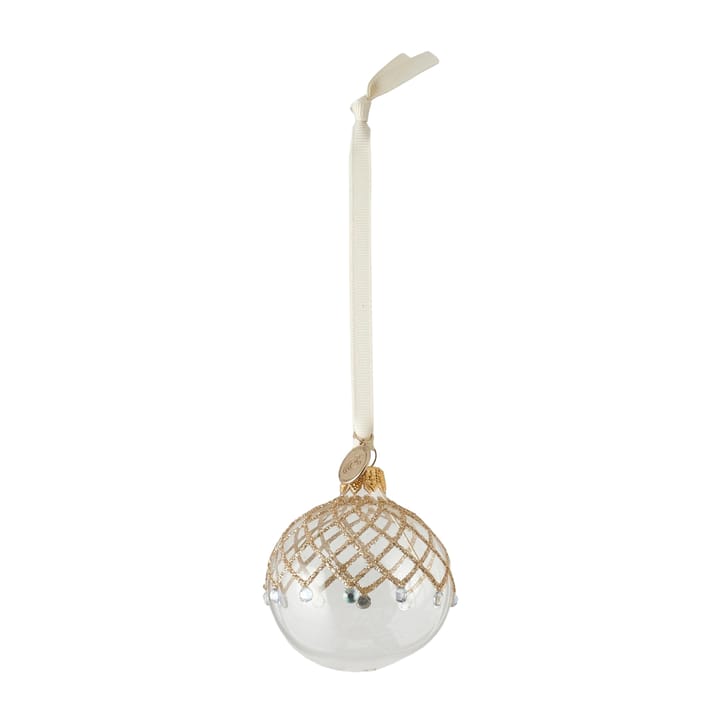 Cadelia Christmas decoration Ø6 cm, clear-light gold Lene Bjerre