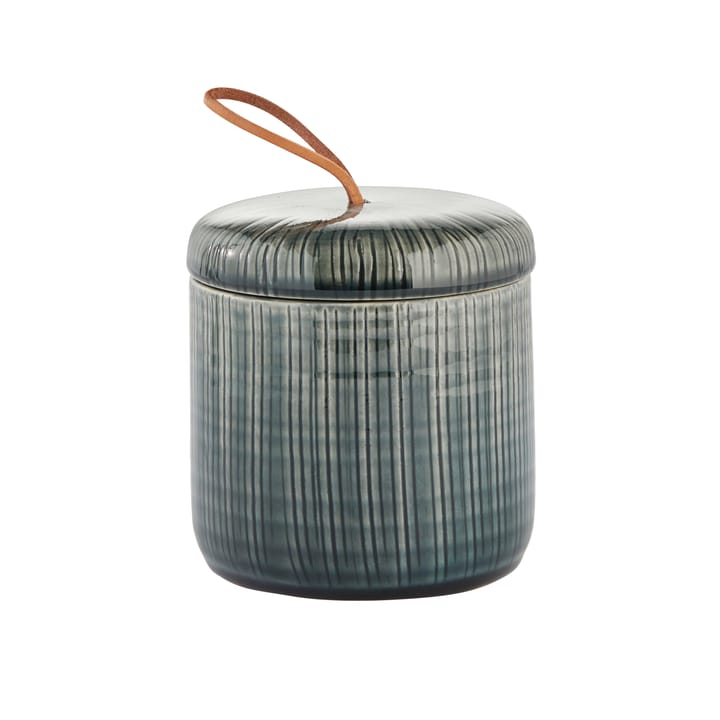 Callie storage jar with lid Ø10 cm - Dark grey - Lene Bjerre