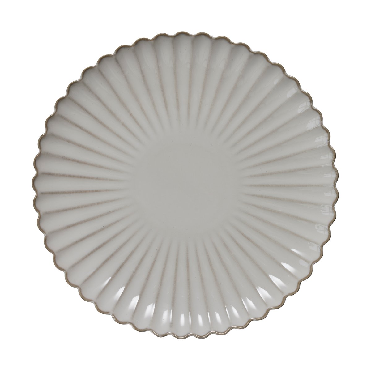 Lene Bjerre Camille plate o27 cm Off white | Scandinavian Design | Dinner plates | White