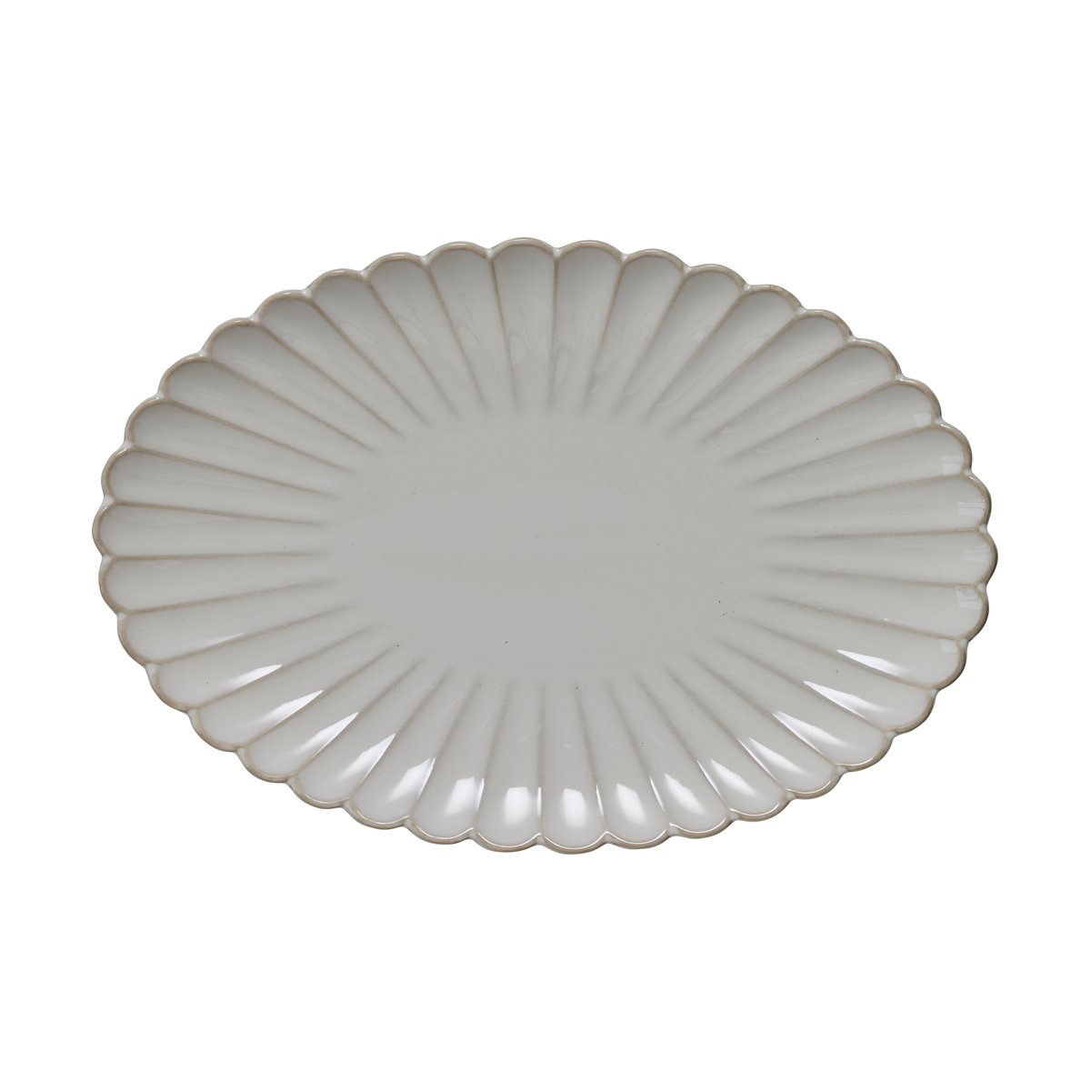 Lene Bjerre Camille serving platter 30.5x21 cm Off white