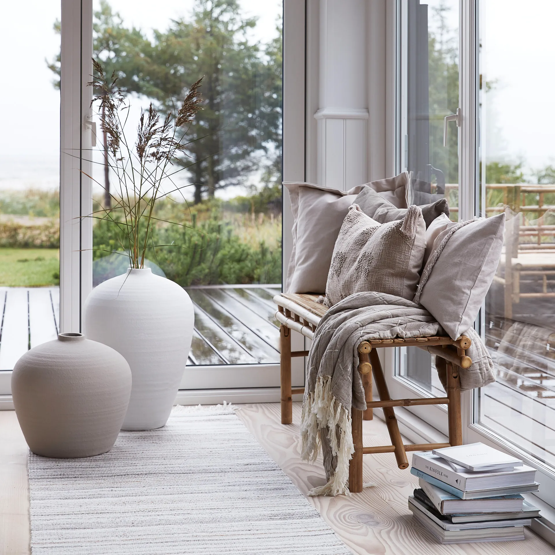 Catia vase 38 cm, Silver grey Lene Bjerre