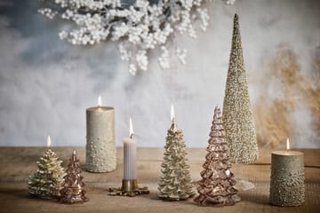 Caville candle sticks snow flake 9.5 cm - light gold - Lene Bjerre