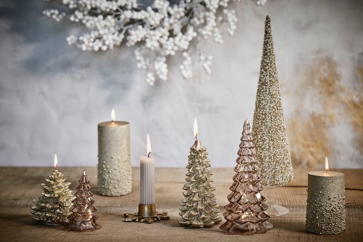 Caville candle sticks snow flake, light gold Lene Bjerre