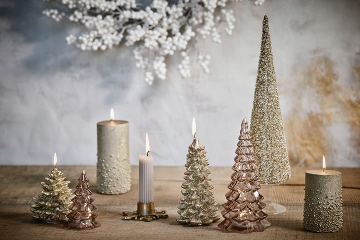 Caville candle sticks snow flake - light gold - Lene Bjerre