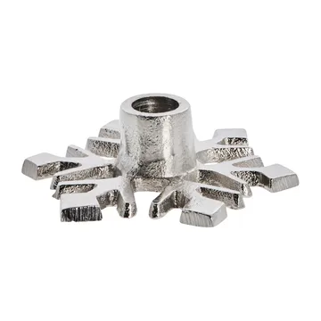 Caville candle sticks snow flake - silver - Lene Bjerre