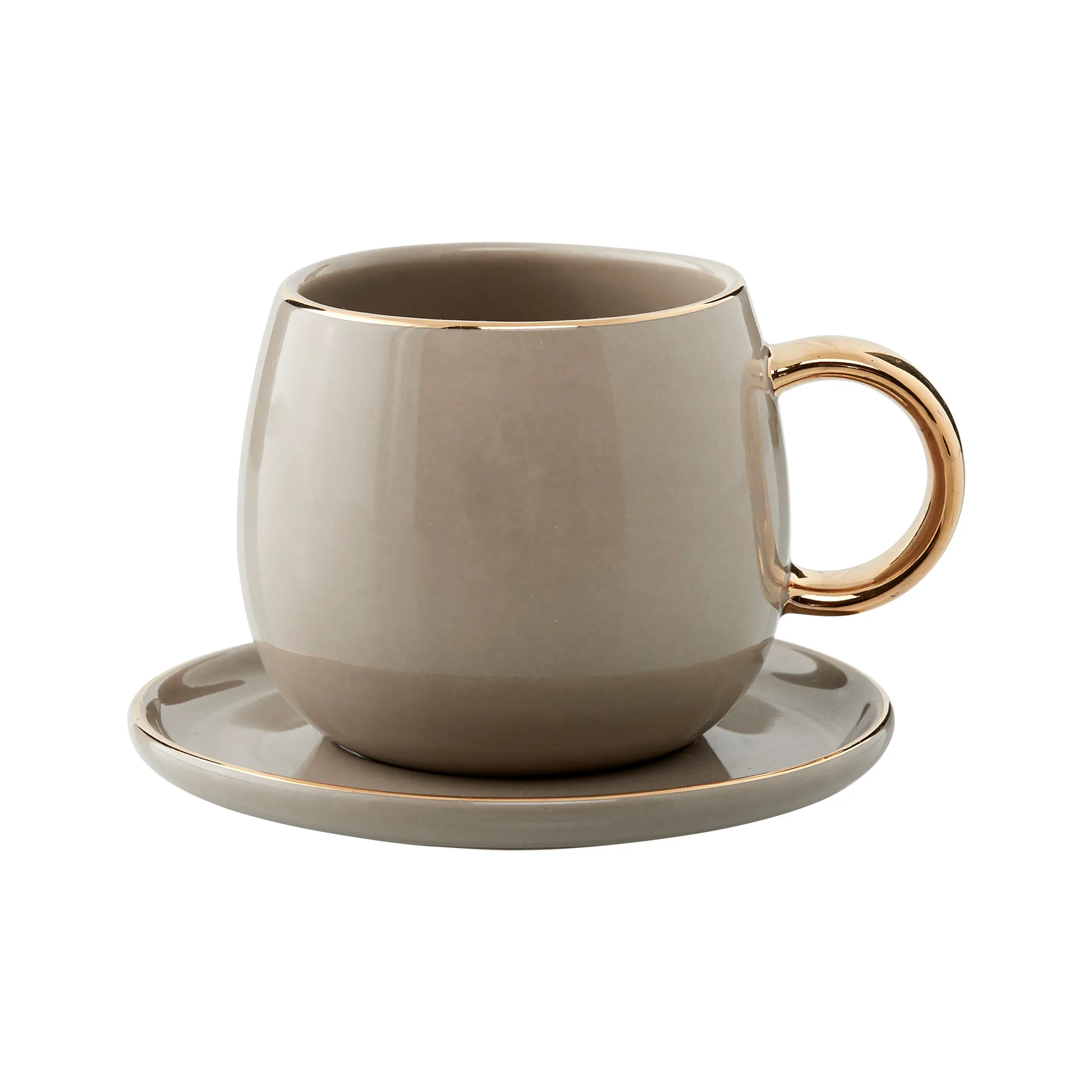 Clara espresso cup with saucer 15 cl, Driftwood Lene Bjerre