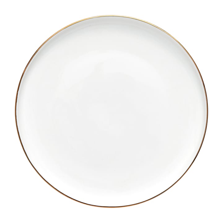 Clara plate Ø20 cm - White-light gold - Lene Bjerre