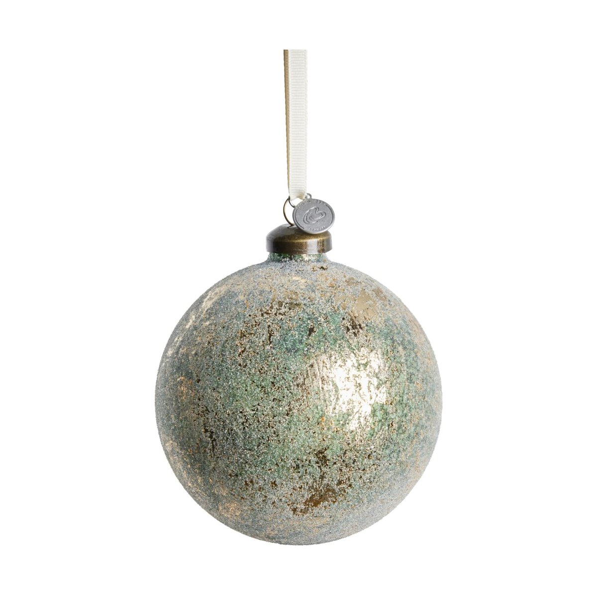 Lene Bjerre Clearena Christmas bauble Ø10 cm Dusty green-gold