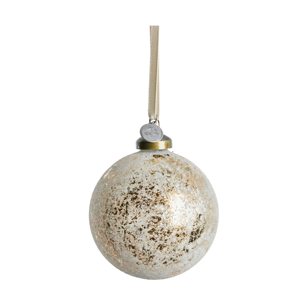 Lene Bjerre Clearena Christmas bauble o8 cm Off white-gold