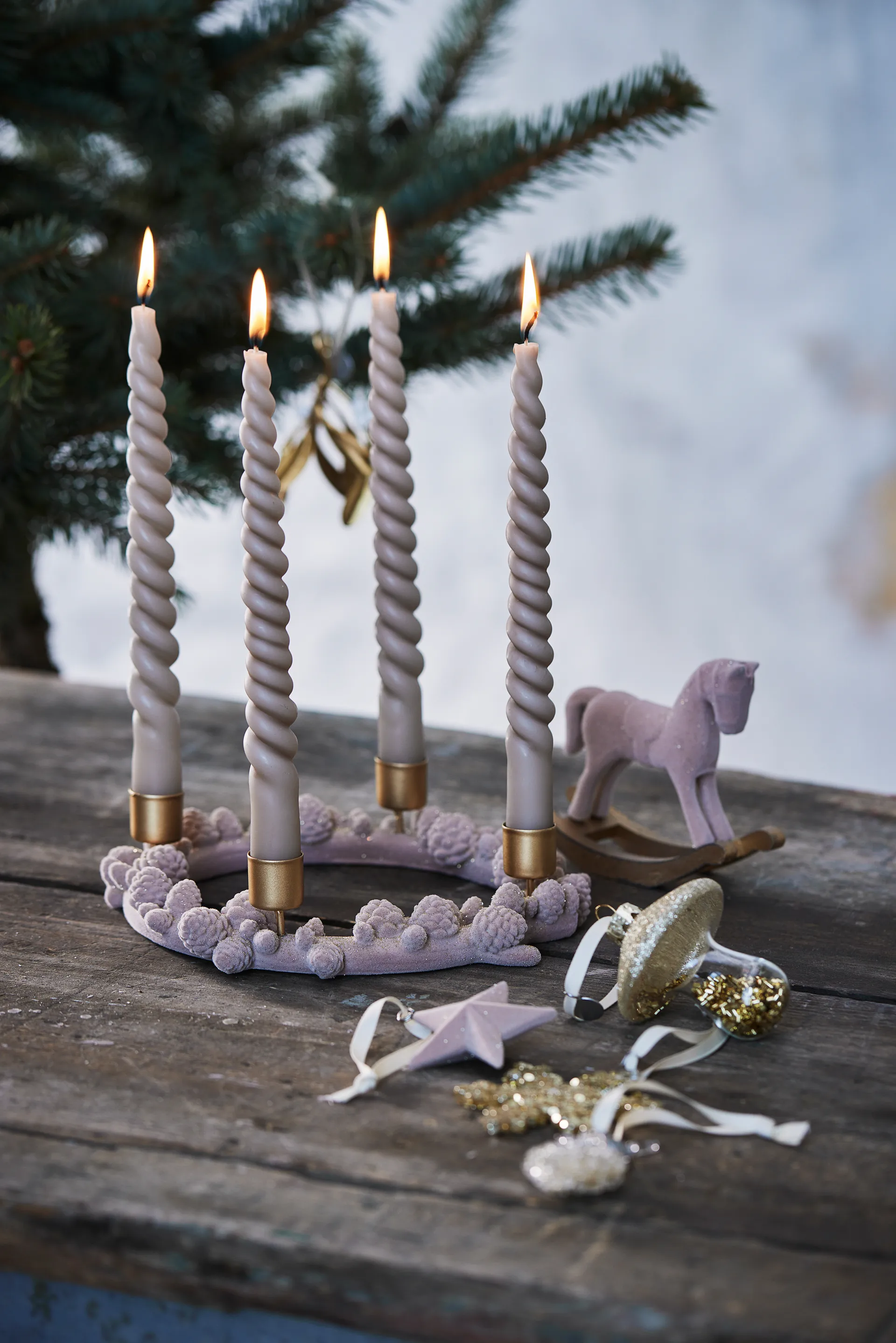 Cristelle Christmas decoration 9 cm, light gold Lene Bjerre