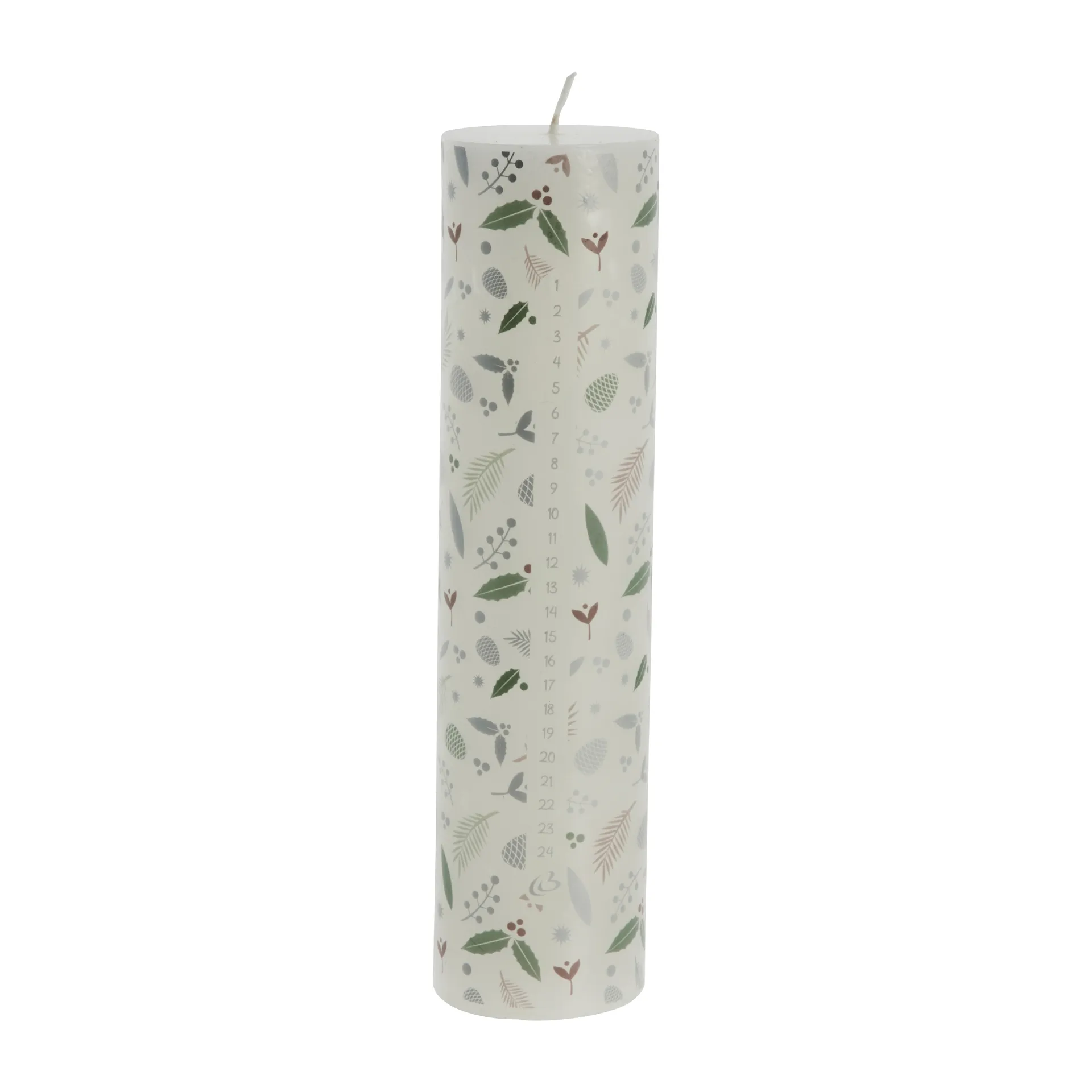 Cristienne Advent candle 20 cm, white-silver Lene Bjerre
