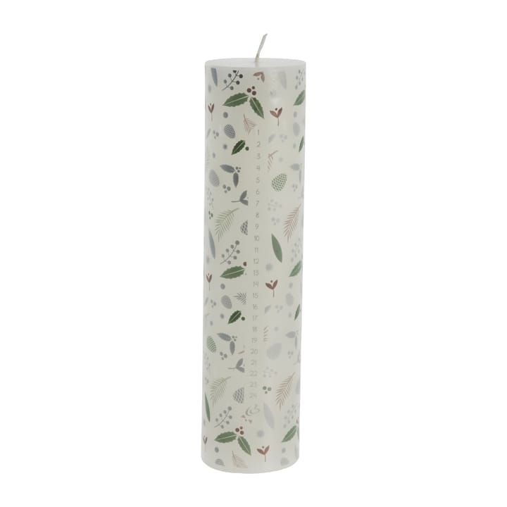 Cristienne Advent candle 20 cm, white-silver Lene Bjerre