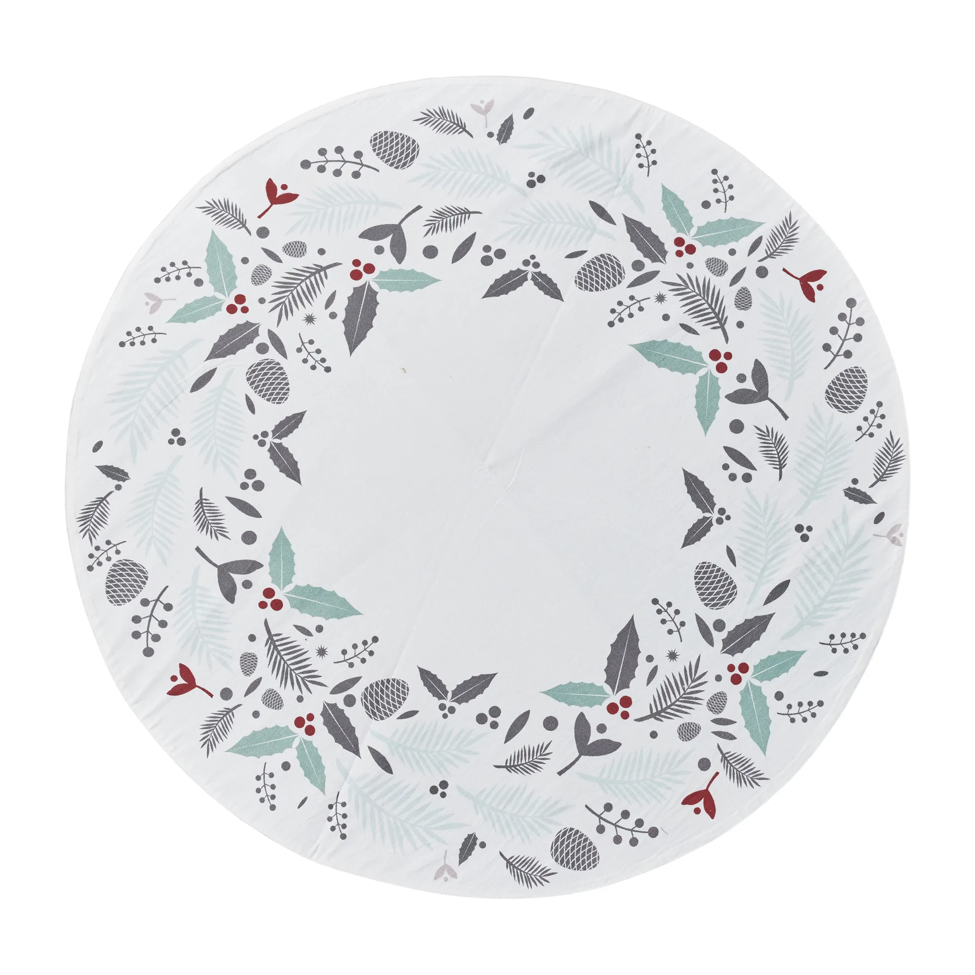 Cristivia Chrsitmas tree rug Ø110 cm, white-multi Lene Bjerre