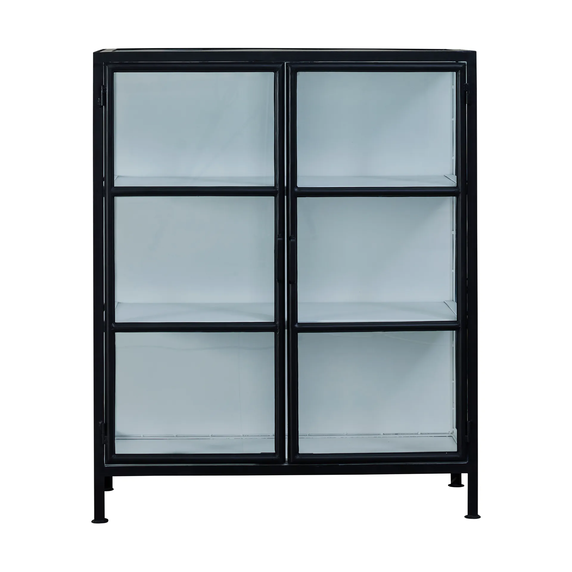 Depot display cabinet 90x40x110 cm, Black-white Lene Bjerre