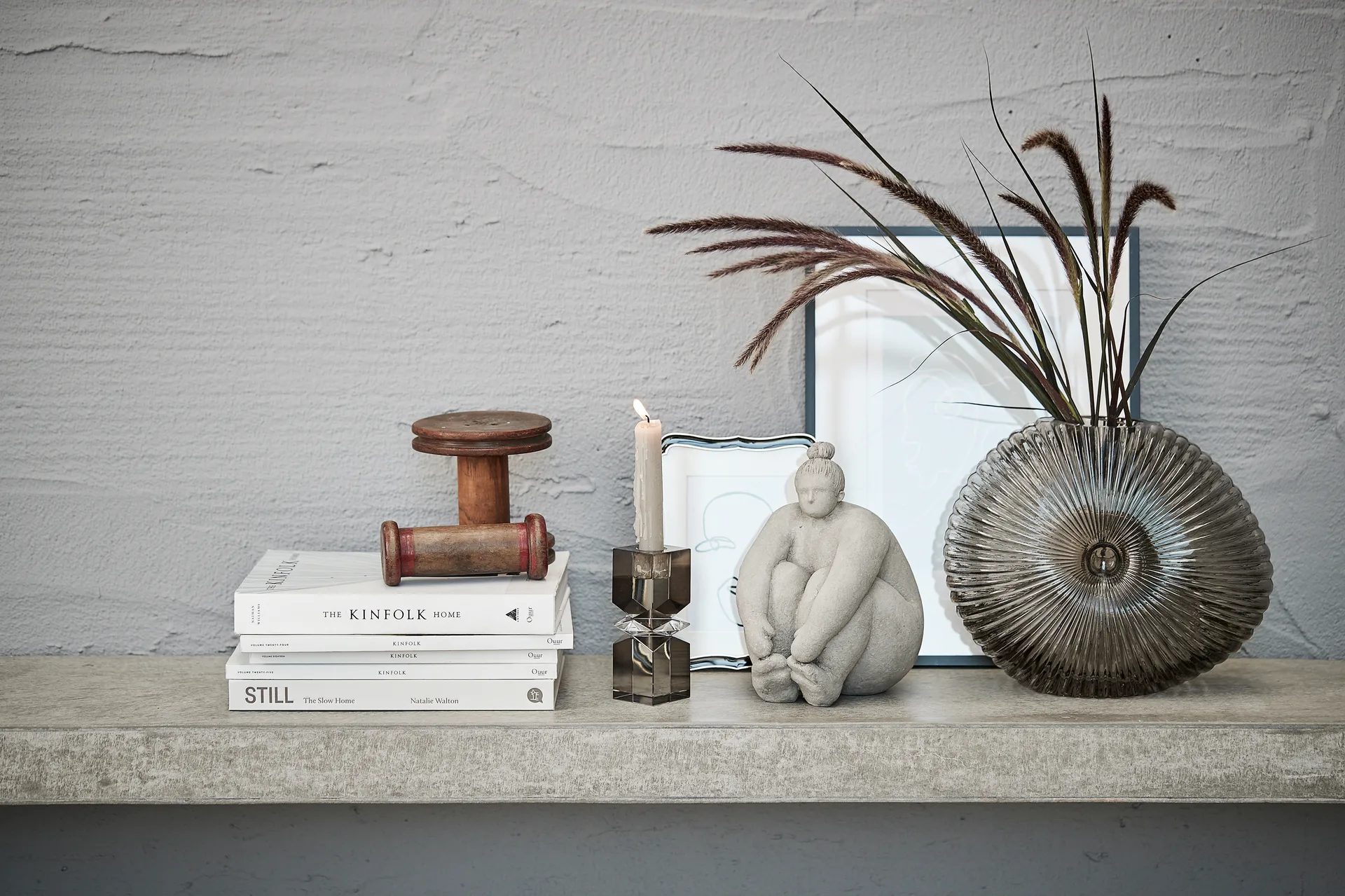 Dornia vase 24.5 cm, Light brown Lene Bjerre