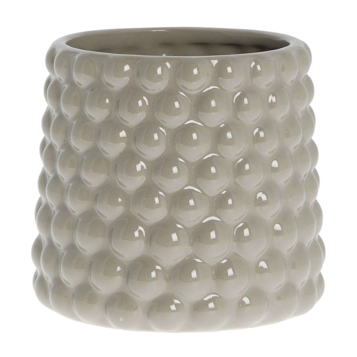 Lene Bjerre Dotsie flower pot o14 cm Grey | Scandinavian Design | Flower pots | Grey