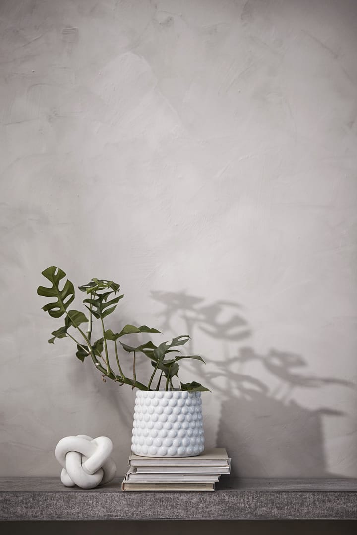 Dotsie flower pot Ø18 cm - White - Lene Bjerre
