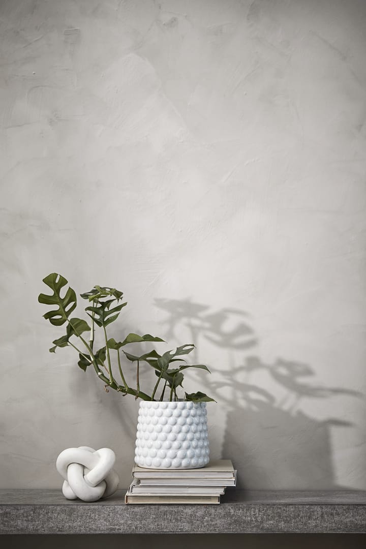 Dotsie flower pot Ø20 cm - White - Lene Bjerre