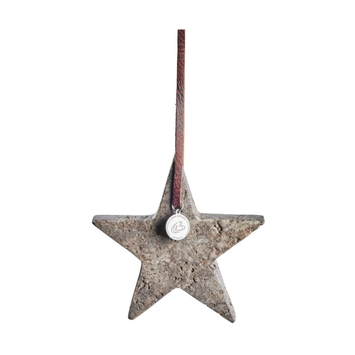 Elina Christmas tree decoration star 10 cm - Brown - Lene Bjerre