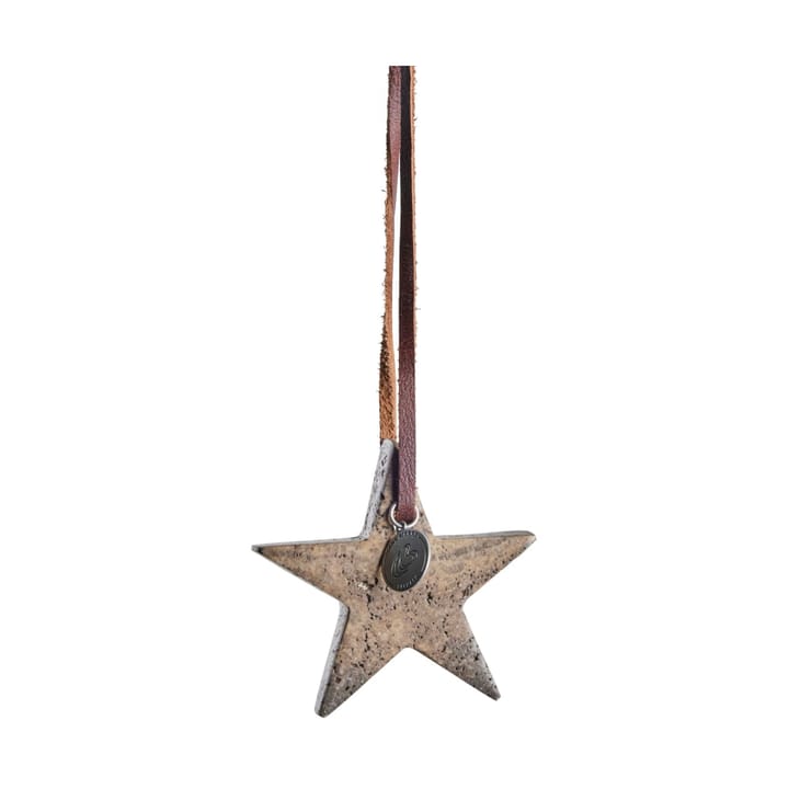 Elina Christmas tree decoration star 6.5 cm - Brown - Lene Bjerre
