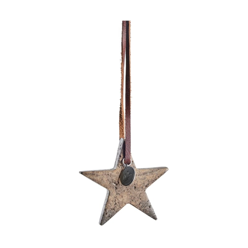 Lene Bjerre Elina Christmas tree decoration star 6.5 cm Brown