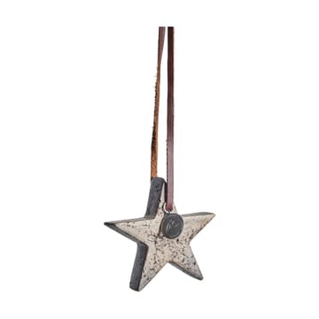 Elina Christmas tree decoration star 6.5 cm - Brown - Lene Bjerre
