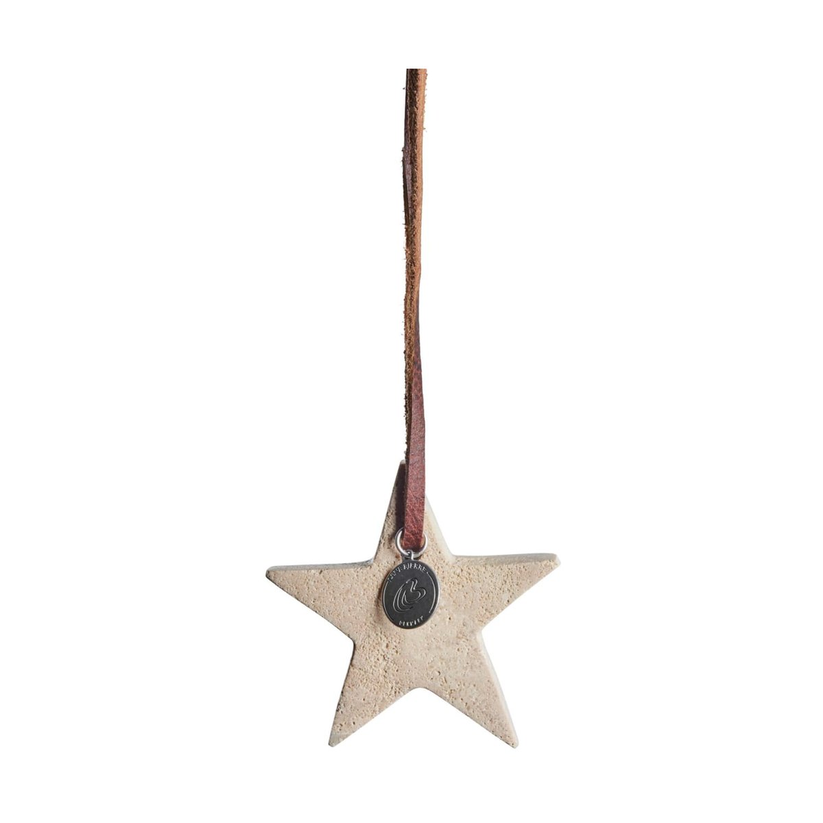 Lene Bjerre Elina Christmas tree decoration star 6.5 cm Linen