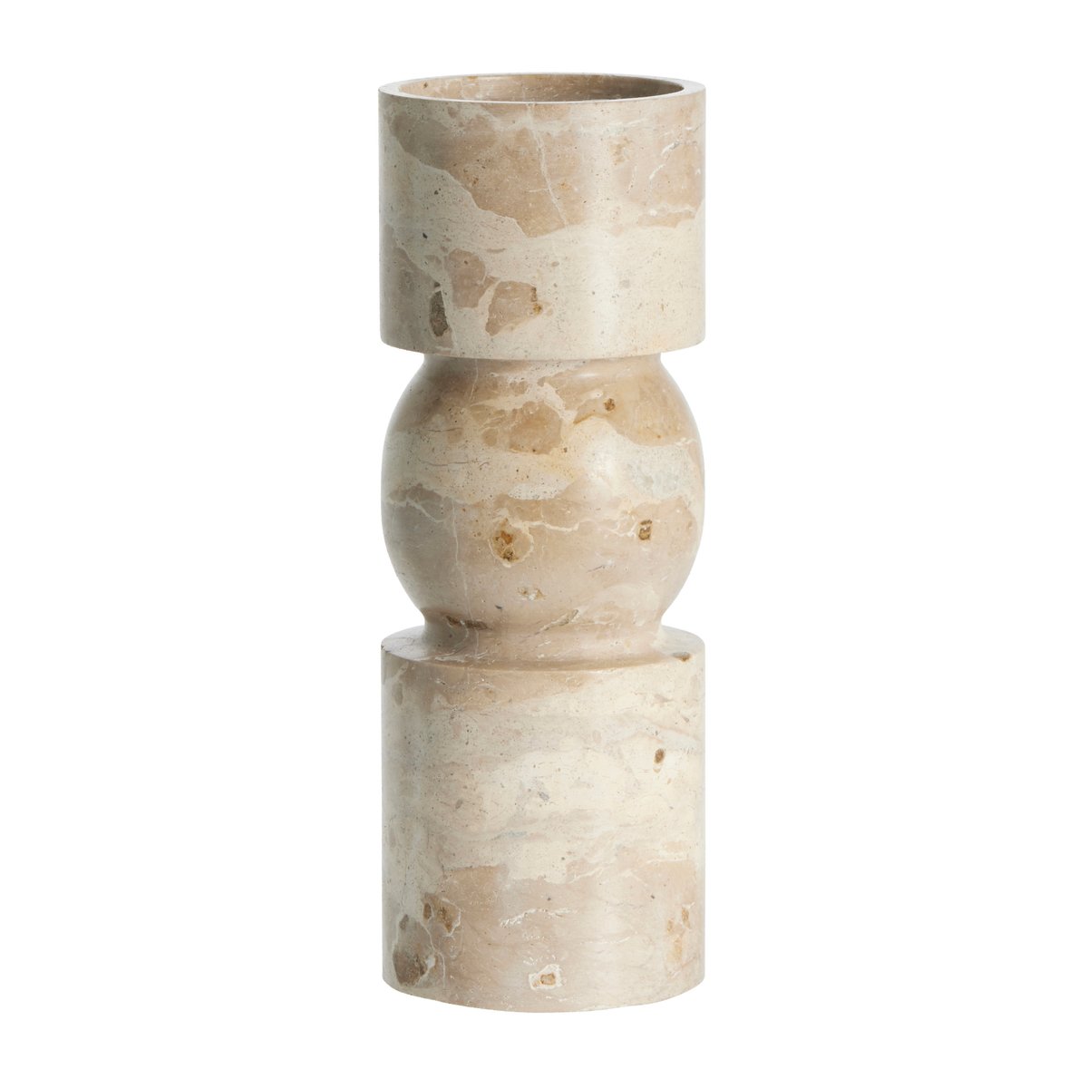 Lene Bjerre Ellia candle holder 23 cm Linen | Scandinavian Design | Candle holders | Beige