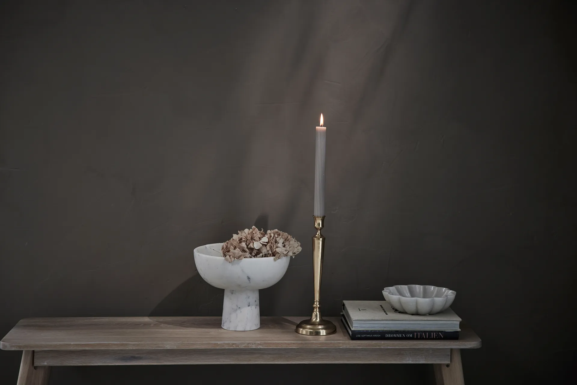 Ellia serving bowl Ø19 cm, Linen Lene Bjerre