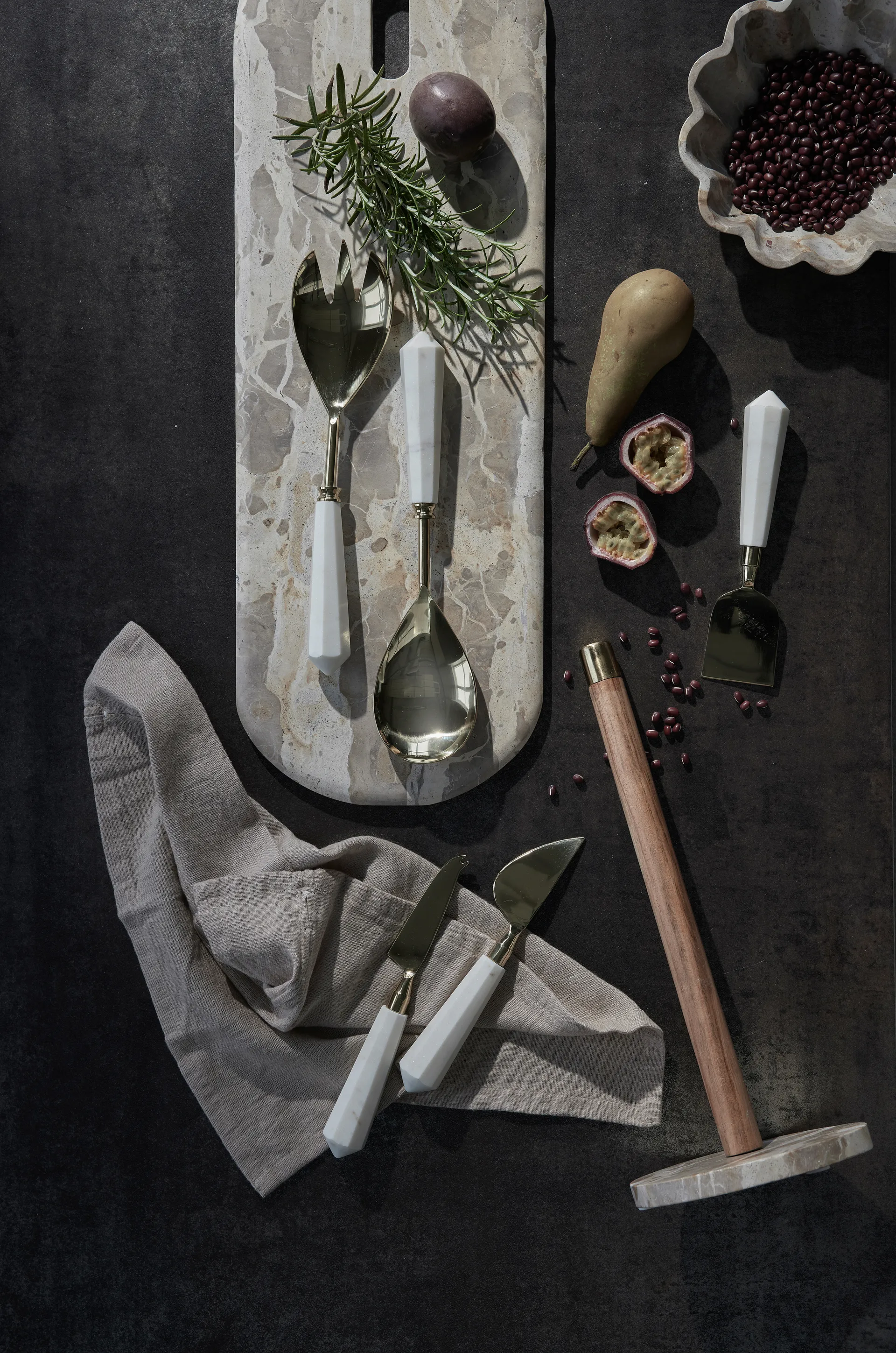 Ellia serving bowl Ø19 cm, Linen Lene Bjerre