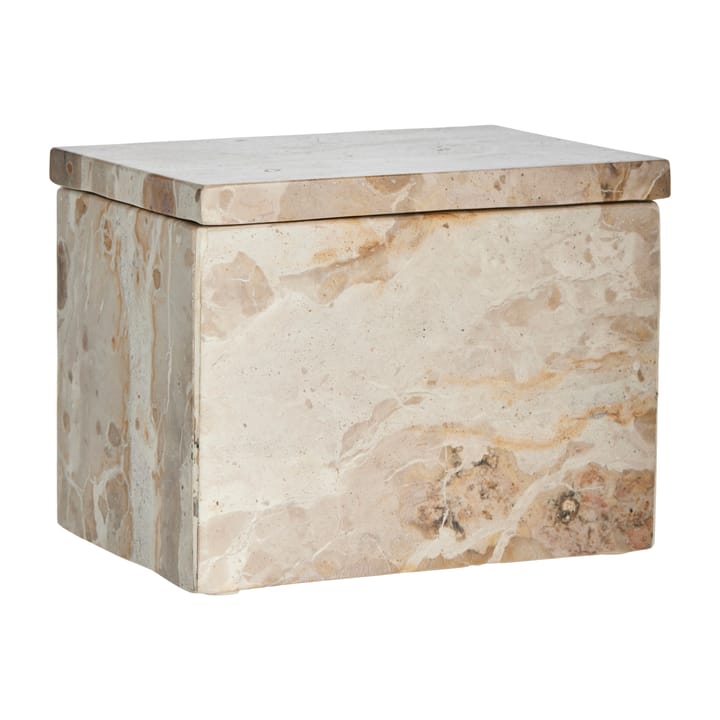 Ellia storage box marble 16.5x11.5 cm - Linen - Lene Bjerre