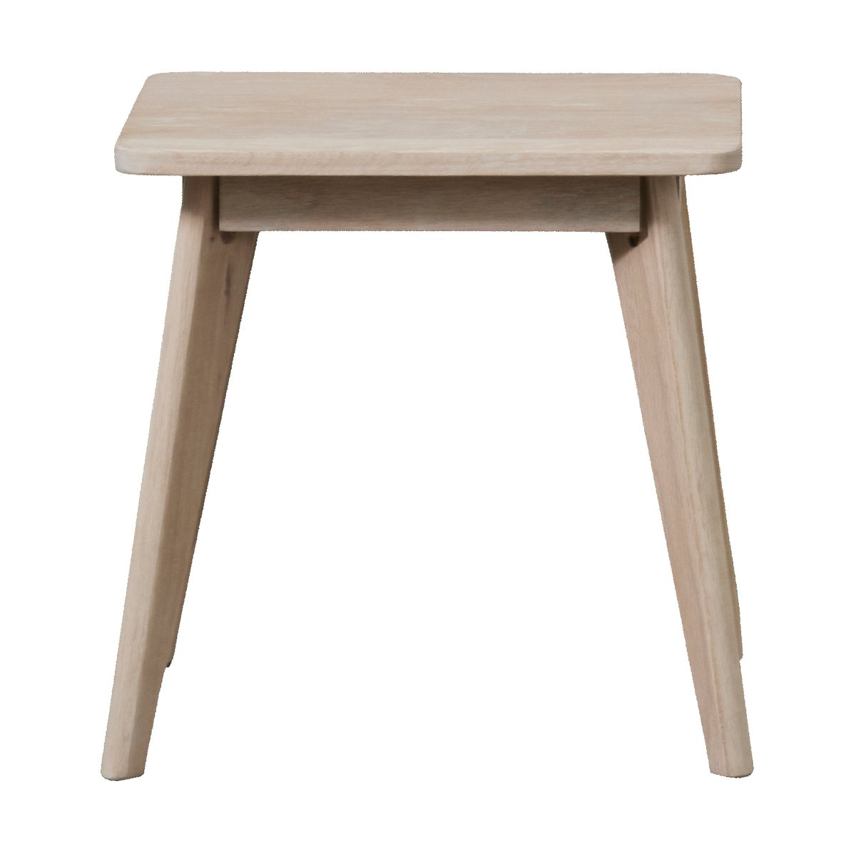 Lene Bjerre Ellie stool 45x45x30 cm White wash | Scandinavian Design | Stools | Beige