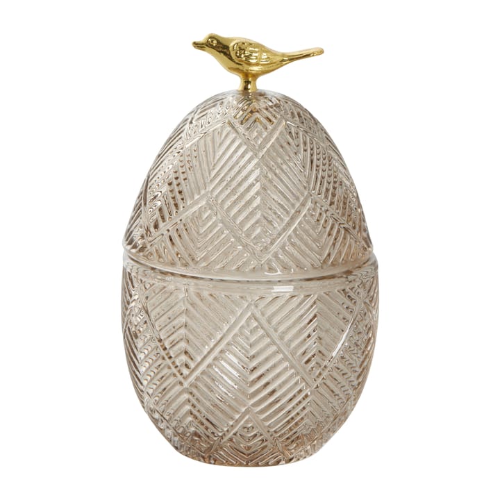 Esmia Easter egg 15 cm - Dark Grey-light gold - Lene Bjerre